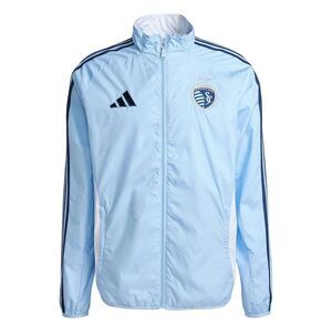 Adidas Sporting Kansas City MLS Reversible Anthem Jacket JE5625 Soccer Men Mediu